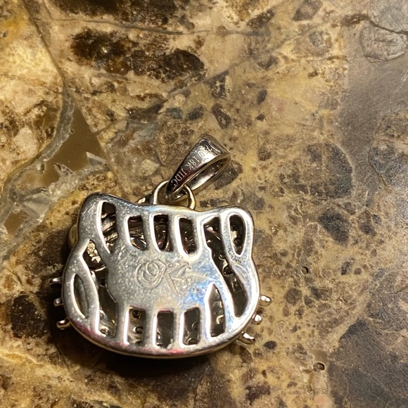 Kimora lee Simmons diamond hello Kitty pendant 18k - Picture 4 of 8
